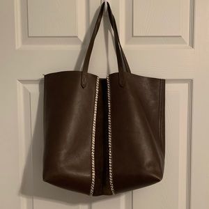 Madewell Transport Tote in Darkest Olive Multi